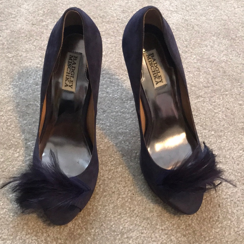 Purple Badgley Mischka heels